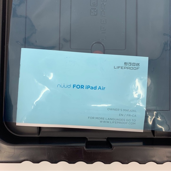 Lifeproof nüüd Protective Waterproof Case for Apple iPad Air, Black, New in Box - Picture 15 of 16